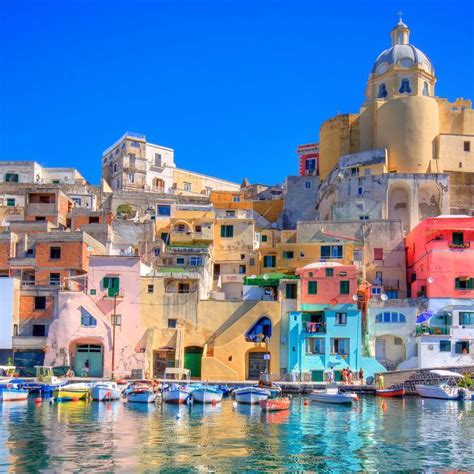 Naples Italy Places To Travel Colorful City Procida Italy