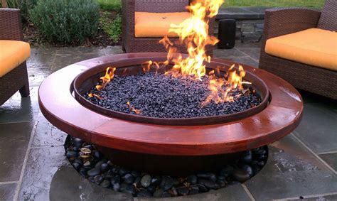 Orders over $99 ship free. Custom Made Outdoor Gas Fire Pit by Sawdust&Steel ...