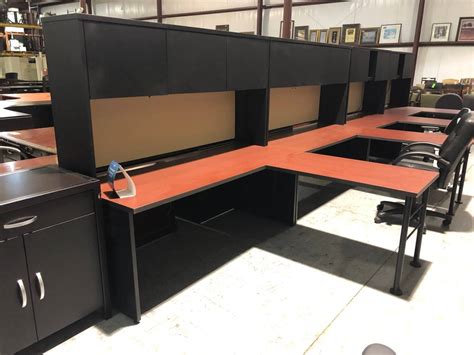 L Shape Office Desks Used Superior Office Services