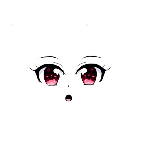 Glimmering Red Anime Eyes Ibispaint