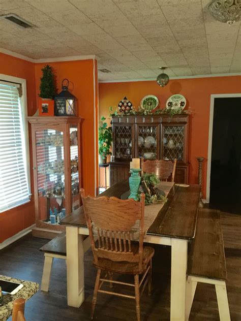 A dining room is a room for consuming food. Dining Room and Foyer #blessyourheartofalabama | Home ...