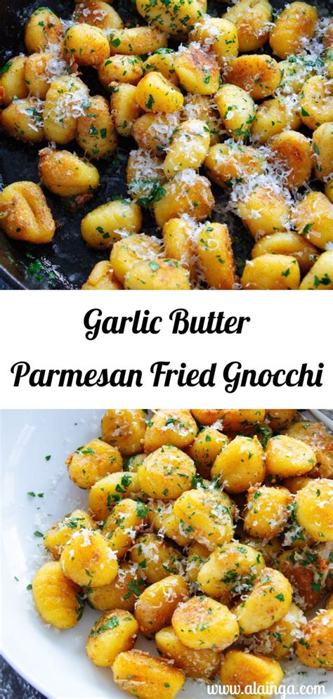 Garlic Butter Parmesan Fried Gnocchi Gnocchi Recipes Healthy Potato