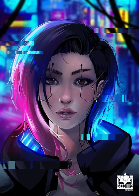 artstation cyberpunk v artwork geechiis artworks in 2021 cyberpunk aesthetic cyberpunk