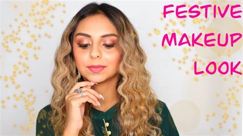 Giveaway Festive Makeup Look One Brand Tutorial Youtube