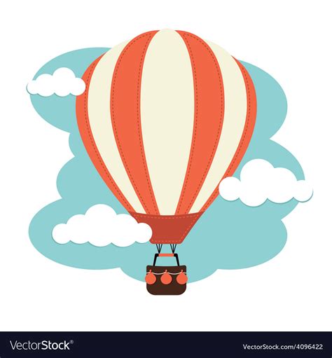 Hot Air Balloon Graphic Royalty Free Vector Image