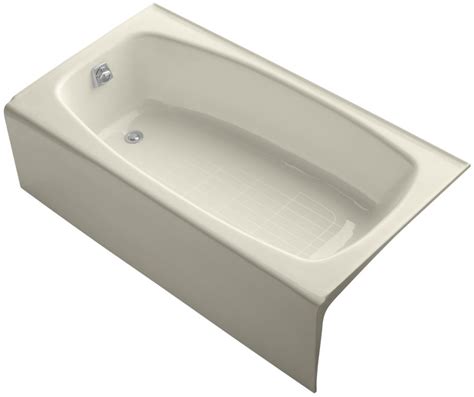 The kohler® cast iron exterior offers years of distinctive beauty and performance, and the integral apron simplifies installation. Kohler K-519-47 Almond Dynametric Collection 60" Cast Iron ...