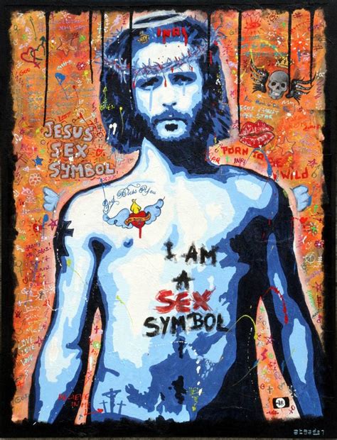 Jesus Sex Symbol Sold Painting By Jean Sebastien Godfrin Saatchi Art