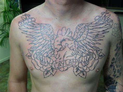 Angel Chest Tattoo Images And Designs