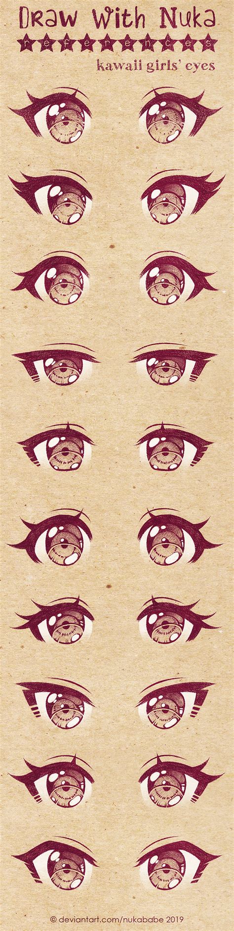 Anime Eyes Reference By Nukababe On Deviantart Dibujar Ojos De Anime