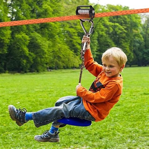 Fofana Ninja Slider Zip Lines For Kids And Adults Outdoor 65 Ft