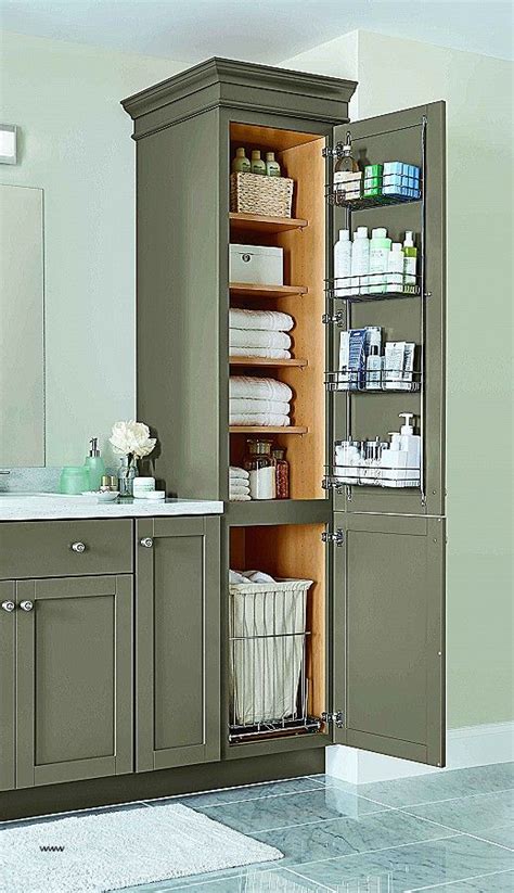 Out of all the diy bathroom hacks on this list, this one may be the cheapest and easiest. Bathroom Countertop Storage Tower New Grey Master Vanity ...