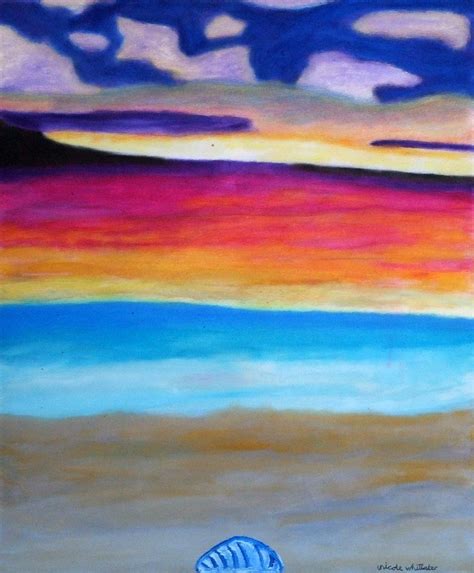 Fraser Island Sunset Oil On Canvas By Nicole Whittaker Nwhittaker Flickr
