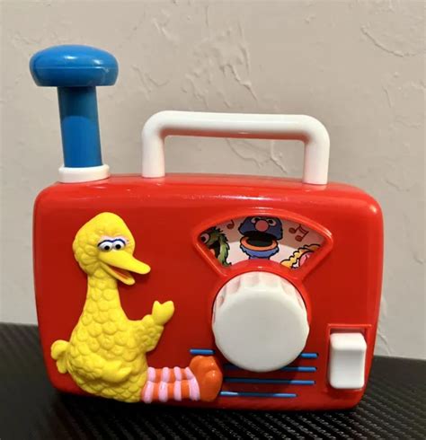Sesame Street Music Box Radio Vintage Tyco Toy Jim Henson Wind Up 90s