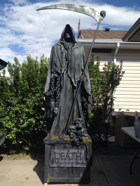 Grim Reaper Graveyard Statue 2014 Halloween Graveyard Halloween