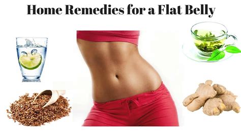 Home Remedies For A Flat Belly Get Flat Stomach Without Diet Exercise Youtube