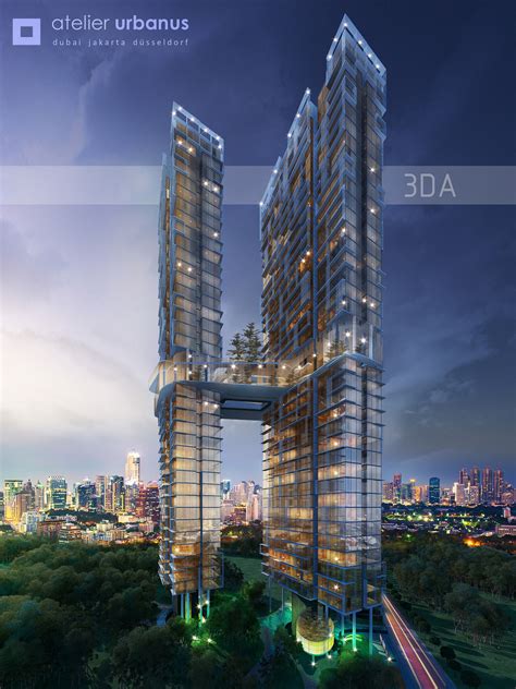 Twin Tower Jakarta Alex Gunawan Cgarchitect Architectural