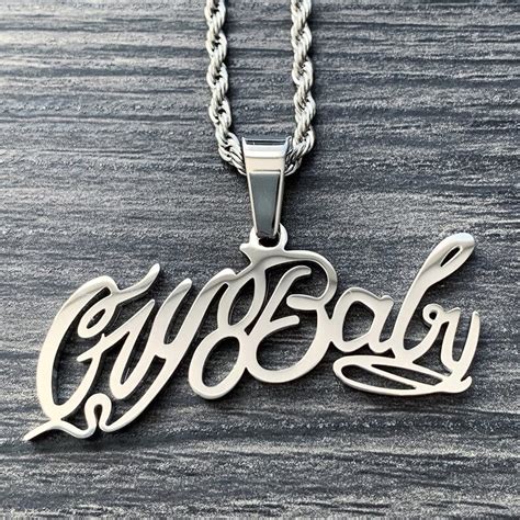 Crybaby Necklace Lil Peep Chain Etsy