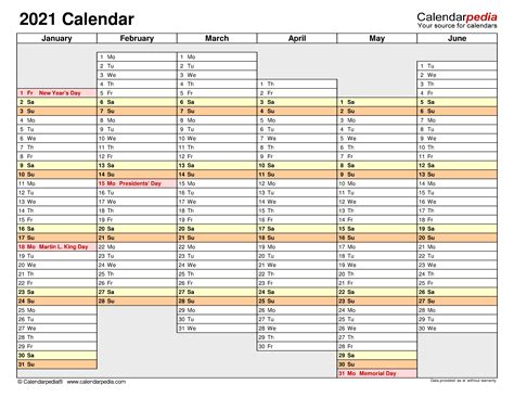 16 Calendar Templates Excel Doctemplates