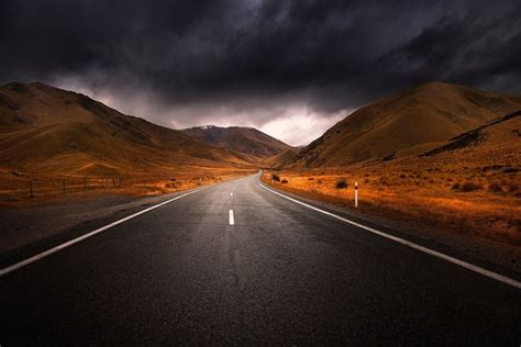 Storm Over Deserted Road By Noval Nugraha Via 500px Photography