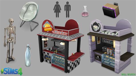 The Sims 4 Object Models From Various Packs By Will Wurth