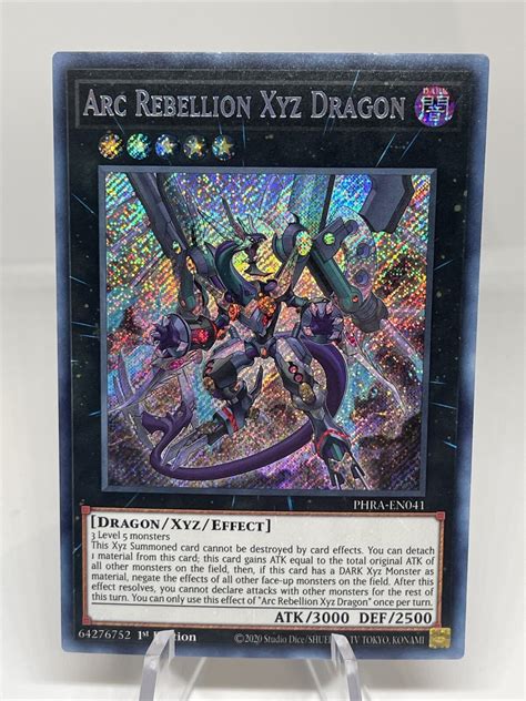 Yugioh Arc Rebellion Xyz Dragon Phra En041 1st Edition Secret Rare Near Mint Ebay
