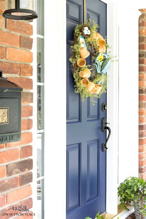 We sleep, eat, hide ourselves from bad weather, store personal property, work and rest there. My Blue Front Door: Sherwin Williams Naval - On Sutton Place