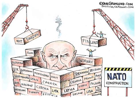 Nato Construction Editorial Cartoon