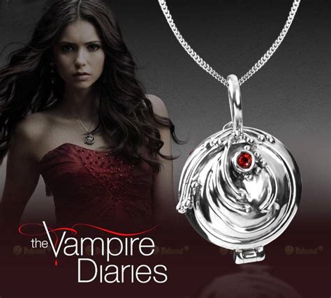 Necklace Pendant Watch The Vampire Diaries Elena 925 Sterling Sliver
