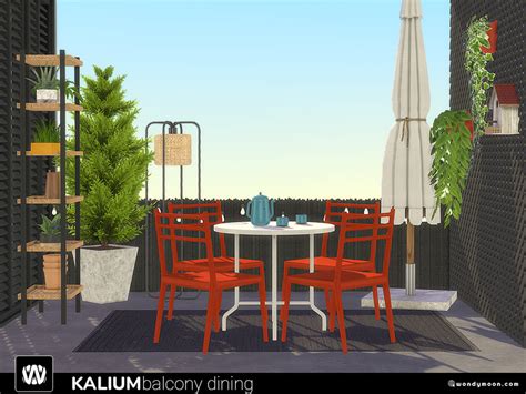Kalium Balcony Dining By Wondymoon Liquid Sims