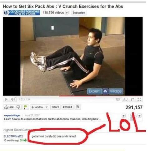 Funny Comment How To Get Six Pack Abs 9buz