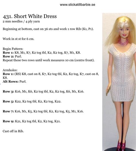 pin by nascarshar on knitting patterns for barbie dolls sewing barbie clothes barbie knitting