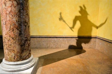 Devil S Shadow On The Wall Stock Photo Image Of Alien 45821122