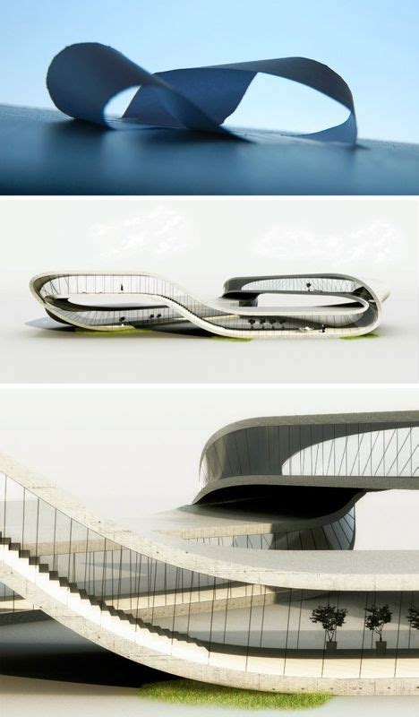 3d Mobius Strip Home No Beginning Or End Architecture Design Concept
