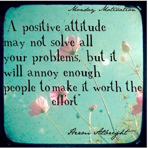 A Positive Attitude May Not Solve All Your Problems But It Will Annoy