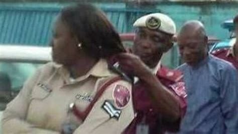 Port Harcourt Nigeria Traffic Boss Cuts Off Women Workers Hair