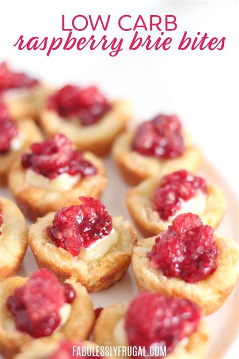 Keto Raspberry Brie Bites Recipe Low Carb Appetizer Fabulessly