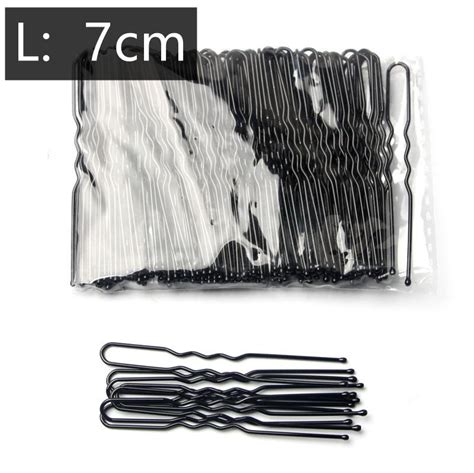 Buy 50 Pcs 567cm U Shaped Hairpins Waved Hair Clips Simple Metal