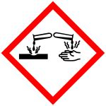 Corrosive Pictogram | Pictogram, Hazard communication, Health, safety poster