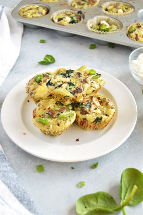 Veggie Stuffed Egg Muffin Afitcado Breakfast Recipe