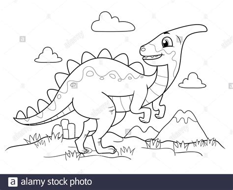 We provide coloring pages, coloring books, coloring games, paintings, coloring pages instructions at here. Parasaurolophus Black and White Stock Photos & Images - Alamy