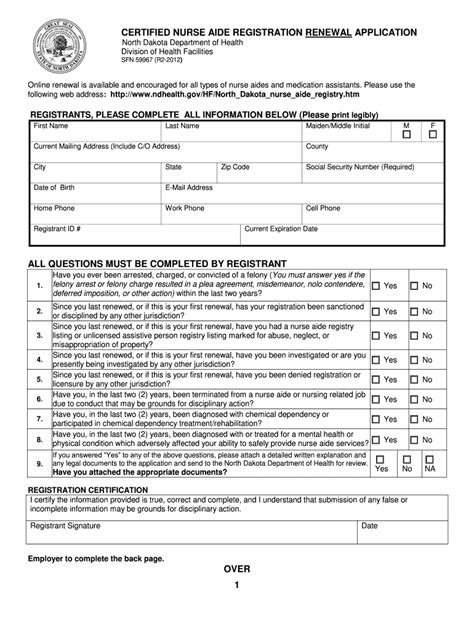 Printable Cna Renewal Form Fill And Sign Printable Template Online
