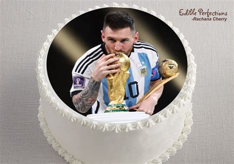 Messi World Cup Edible Image Edible Perfections
