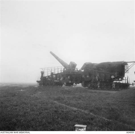 The German Railway Gun Which Became Known As The Amiens Gun After Its