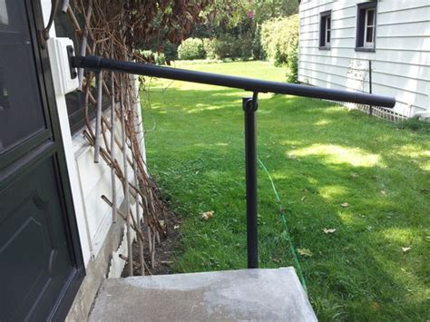 How to build rebar & wood railing for your concrete patio or steps. 15 Customer Railing Examples for Concrete Steps