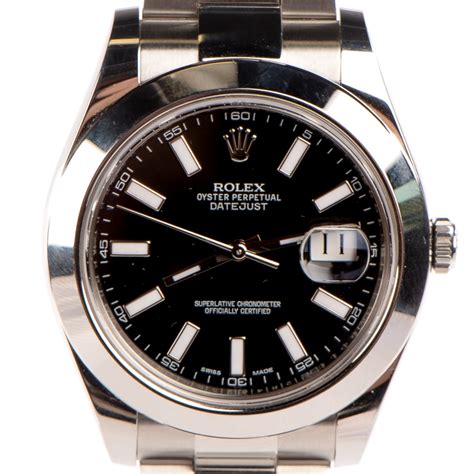 Rolex Stainless Steel 41mm Oyster Perpetual Datejust Ii Automatic Watch