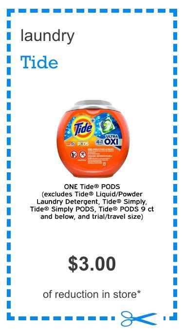 Print Now 3 Off Tide Pods Coupon Tide Pods Print Coupons Tide Coupons