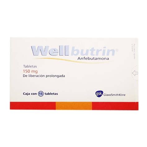 Wellbutrin Tabletas 15 Pzas De 150 Mg Cu Walmart