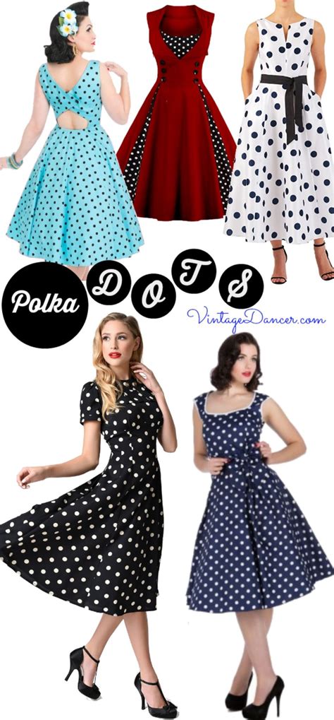 Pinup Polka Dot Dresses 1950 Dresses Dresses 50s Pin Up Dresses