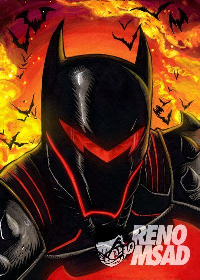 Batman In Hellbat Armor By Reno Msad Batman Comic Art Batman Comic
