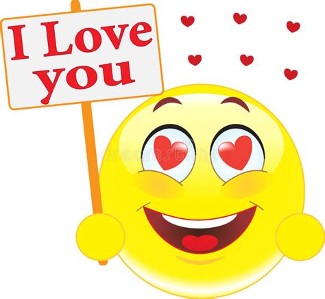 Love emoticons and smileys, love faces symbols, meanings, descriptions and icons <3, <3, :x. Smiley. Declaration Of Love. Stock Illustration ...